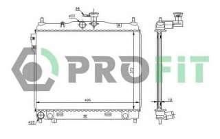 Chłodnica silnika PROFIT PR 1810A1