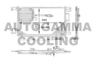 Chłodnica klimatyzacji AUTOGAMMA 104127