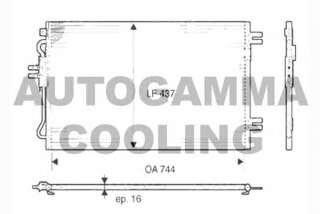 Chłodnica klimatyzacji AUTOGAMMA 104451