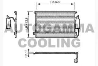 Chłodnica klimatyzacji AUTOGAMMA 104625