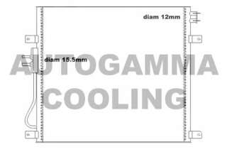 Chłodnica klimatyzacji AUTOGAMMA 105204