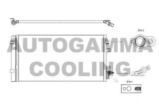 Chłodnica klimatyzacji AUTOGAMMA 105830