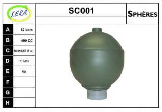 Akumulator ciśnienia zawieszenia pneumatycznego SERA SC001