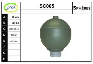 Akumulator ciśnienia zawieszenia pneumatycznego SERA SC005